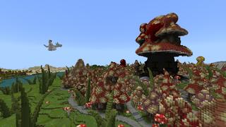 Screenshot of the Minecraft Bedrock Marketplace product Kingdom of Mushrooms created by Blockception.
