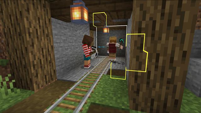 Screenshot of the Minecraft Bedrock Marketplace product Mine Buddy Add-On created by Blockception.