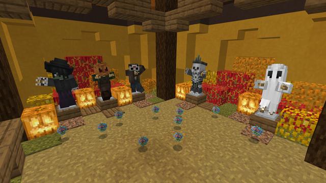 Screenshot of the Minecraft Bedrock Marketplace product Minigames of Sleepy Hollow created by Blockception.