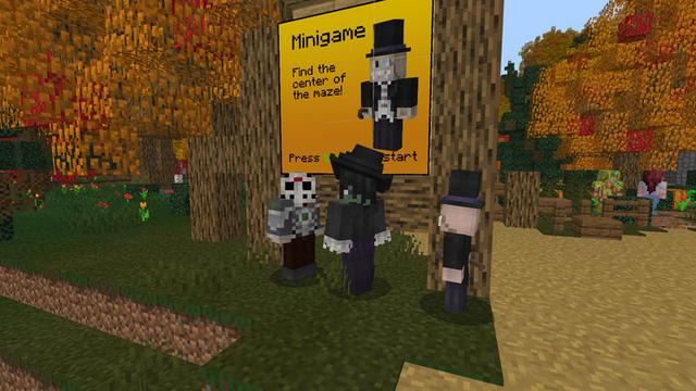 Screenshot of the Minecraft Bedrock Marketplace product Minigames of Sleepy Hollow created by Blockception.