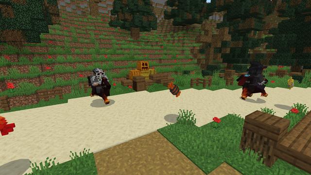 Screenshot of the Minecraft Bedrock Marketplace product Minigames of Sleepy Hollow created by Blockception.