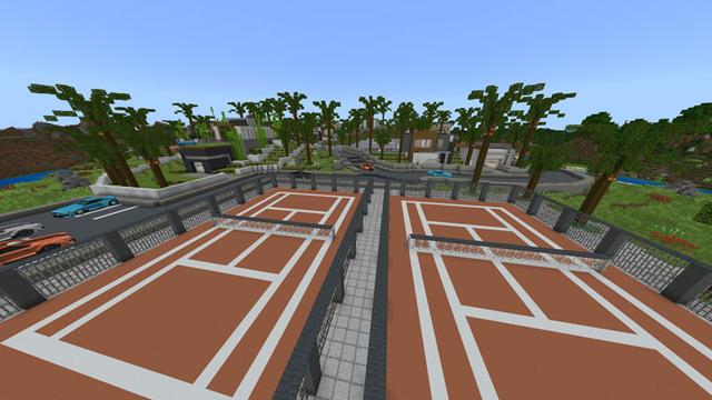 Screenshot of the Minecraft Bedrock Marketplace product Modern Suburb created by Blockception.