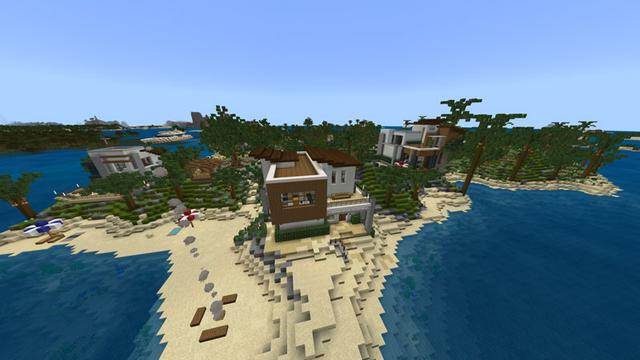 Screenshot of the Minecraft Bedrock Marketplace product Paradise Resort created by Blockception.