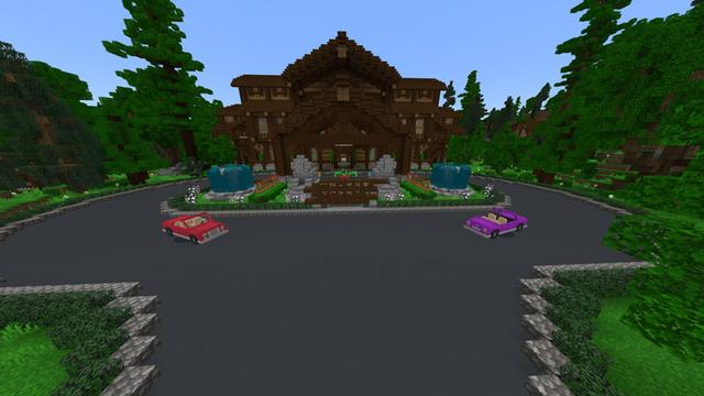 Screenshot of the Minecraft Bedrock Marketplace product Pinewood Resort created by Blockception.