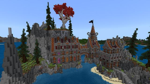 Screenshot of the Minecraft Bedrock Marketplace product Redwood Isles created by Blockception.