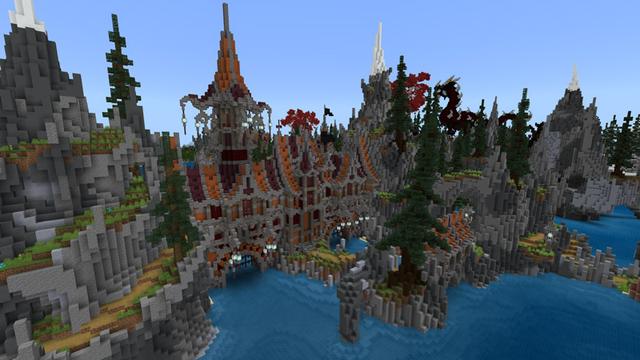 Screenshot of the Minecraft Bedrock Marketplace product Redwood Isles created by Blockception.