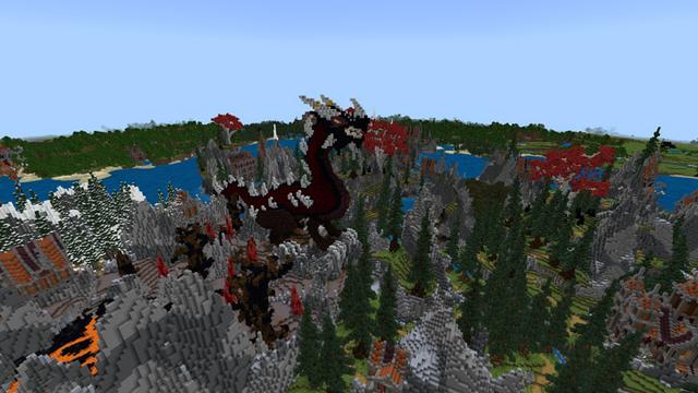 Screenshot of the Minecraft Bedrock Marketplace product Redwood Isles created by Blockception.