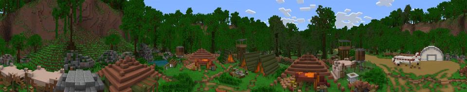 Panorama of the Minecraft Bedrock Marketplace product Sam & Danni - Episode 1 created by Blockception.