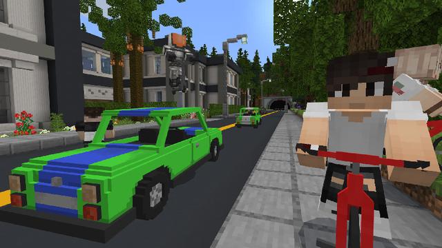 Screenshot of the Minecraft Bedrock Marketplace product Sports Day: Summer City created by Blockception.