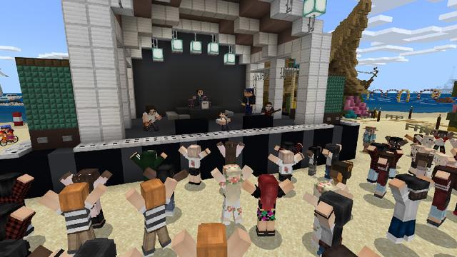 Screenshot of the Minecraft Bedrock Marketplace product Sports Day: Summer City created by Blockception.