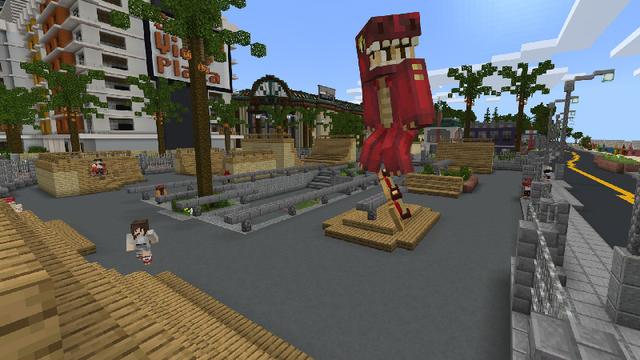Screenshot of the Minecraft Bedrock Marketplace product Sports Day: Summer City created by Blockception.