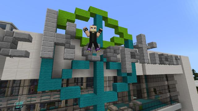 Screenshot of the Minecraft Bedrock Marketplace product Sports Day: Summer City created by Blockception.