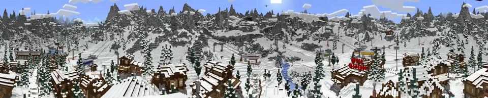 Panorama of the Minecraft Bedrock Marketplace product Sports Day: Winter Fun created by Blockception.