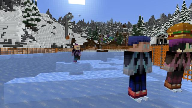 Screenshot of the Minecraft Bedrock Marketplace product Sports Day: Winter Fun created by Blockception.