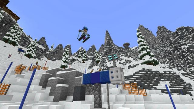 Screenshot of the Minecraft Bedrock Marketplace product Sports Day: Winter Fun created by Blockception.