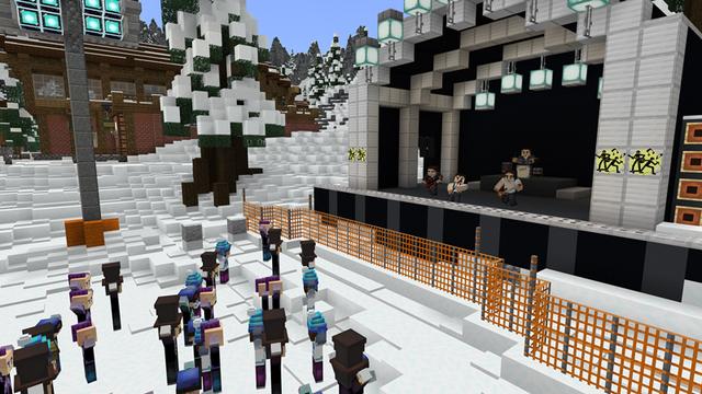 Screenshot of the Minecraft Bedrock Marketplace product Sports Day: Winter Fun created by Blockception.