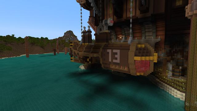Screenshot of the Minecraft Bedrock Marketplace product Steampunk Castle created by Blockception.