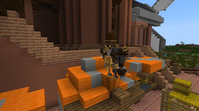 Screenshot of the Minecraft Bedrock Marketplace product Steampunk Castle created by Blockception.