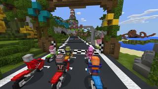 Screenshot of the Minecraft Bedrock Marketplace product Super Racers! created by Blockception.