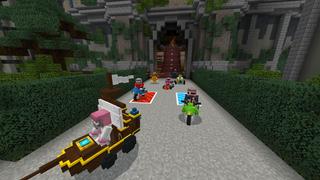 Screenshot of the Minecraft Bedrock Marketplace product Super Racers! created by Blockception.