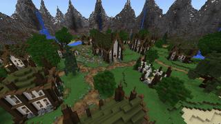 Screenshot of the Minecraft Bedrock Marketplace product The Crater created by Blockception.