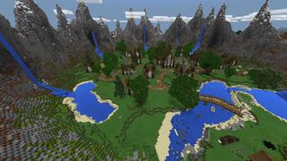Screenshot of the Minecraft Bedrock Marketplace product The Crater created by Blockception.