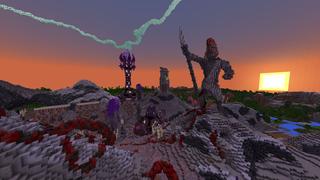 Screenshot of the Minecraft Bedrock Marketplace product The Moa'ul Mountain created by Blockception.