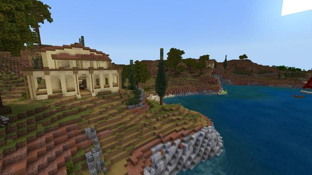 Screenshot of the Minecraft Bedrock Marketplace product Tranquil Lake created by Blockception.