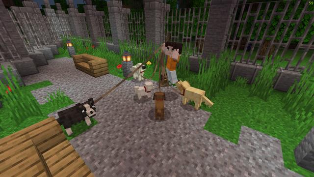 Screenshot of the Minecraft Bedrock Marketplace product Adopt Pets created by BLOCKLAB Studios.
