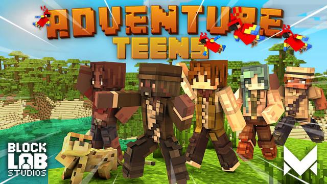 Thumbnail of the Minecraft Bedrock Marketplace product Adventure Teens created by BLOCKLAB Studios.