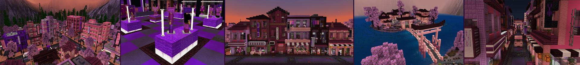 Panorama of the Minecraft Bedrock Marketplace product Aesthetic Vibe created by BLOCKLAB Studios.
