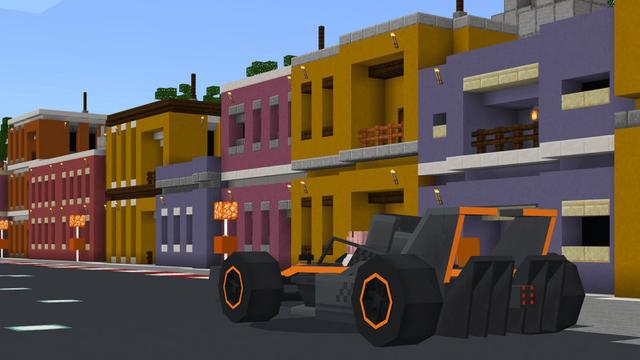 Screenshot of the Minecraft Bedrock Marketplace product AI Racing - Hyper Speed created by BLOCKLAB Studios.