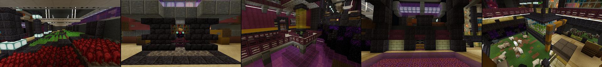 Panorama of the Minecraft Bedrock Marketplace product Alien Secret Base created by BLOCKLAB Studios.