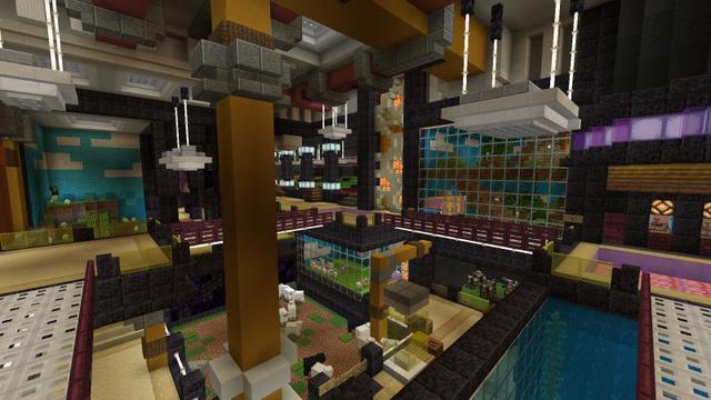 Screenshot of the Minecraft Bedrock Marketplace product Alien Secret Base created by BLOCKLAB Studios.