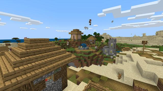 Screenshot of the Minecraft Bedrock Marketplace product All Mobs Fly created by BLOCKLAB Studios.