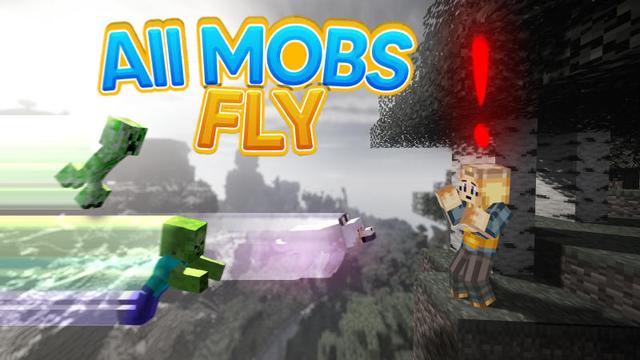 Thumbnail of the Minecraft Bedrock Marketplace product All Mobs Fly created by BLOCKLAB Studios.