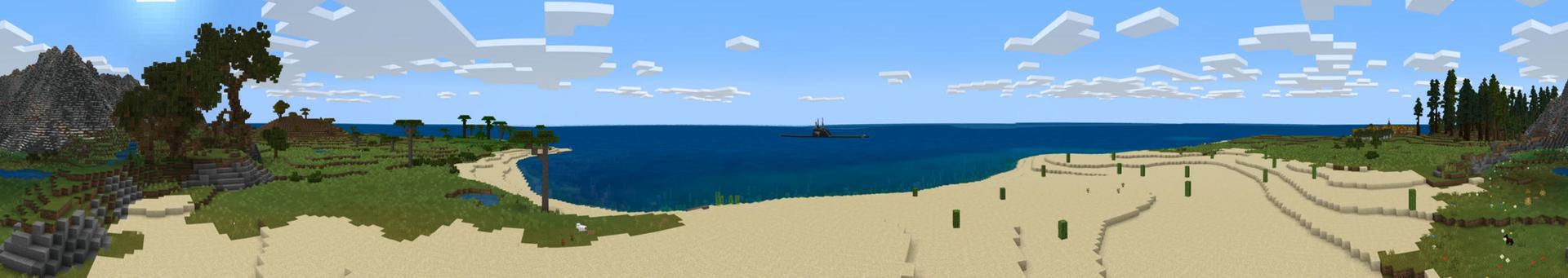 Panorama of the Minecraft Bedrock Marketplace product An Endless Sea created by BLOCKLAB Studios.