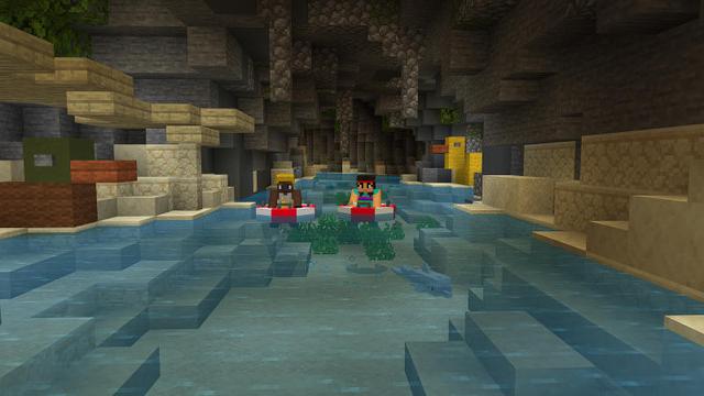 Screenshot of the Minecraft Bedrock Marketplace product Aqua Park created by BLOCKLAB Studios.