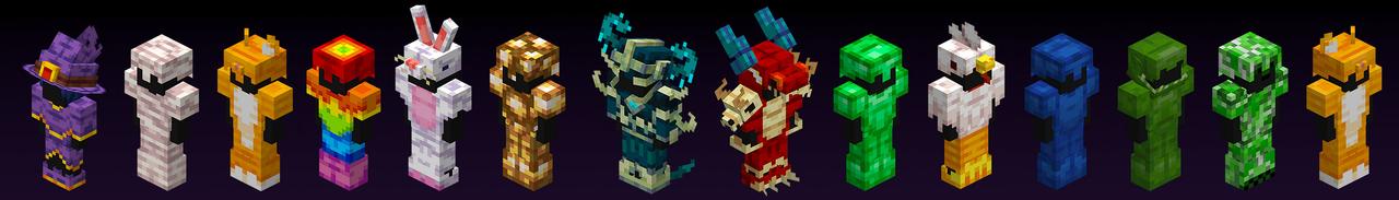 Panorama of the Minecraft Bedrock Marketplace product Armor Expansion created by BLOCKLAB Studios.
