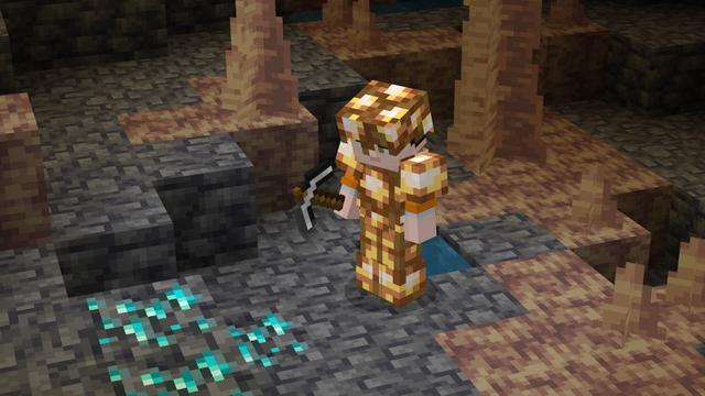 Screenshot of the Minecraft Bedrock Marketplace product Armor Expansion created by BLOCKLAB Studios.