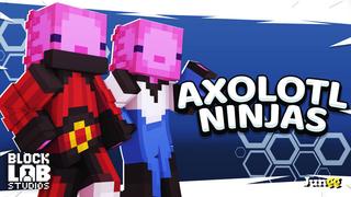 Thumbnail of the Minecraft Bedrock Marketplace product Axolotl Ninjas created by BLOCKLAB Studios.