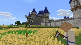 Screenshot of the Minecraft Bedrock Marketplace product Azure City created by BLOCKLAB Studios.