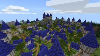 Screenshot of the Minecraft Bedrock Marketplace product Azure City created by BLOCKLAB Studios.