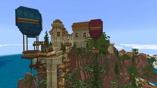 Screenshot of the Minecraft Bedrock Marketplace product Balloon Isle created by BLOCKLAB Studios.