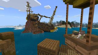 Screenshot of the Minecraft Bedrock Marketplace product Balloon Isle created by BLOCKLAB Studios.