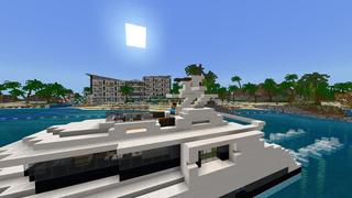 Screenshot of the Minecraft Bedrock Marketplace product Beach Party created by BLOCKLAB Studios.