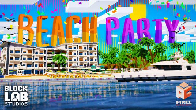 Thumbnail of the Minecraft Bedrock Marketplace product Beach Party created by BLOCKLAB Studios.