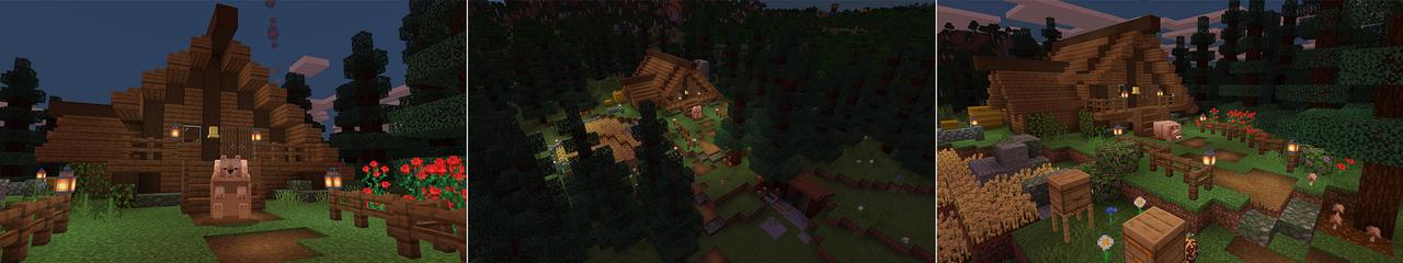 Panorama of the Minecraft Bedrock Marketplace product Bears created by BLOCKLAB Studios.