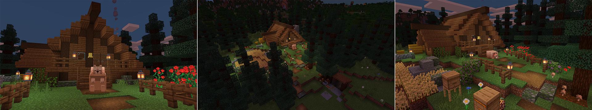 Panorama of the Minecraft Bedrock Marketplace product Bears created by BLOCKLAB Studios.