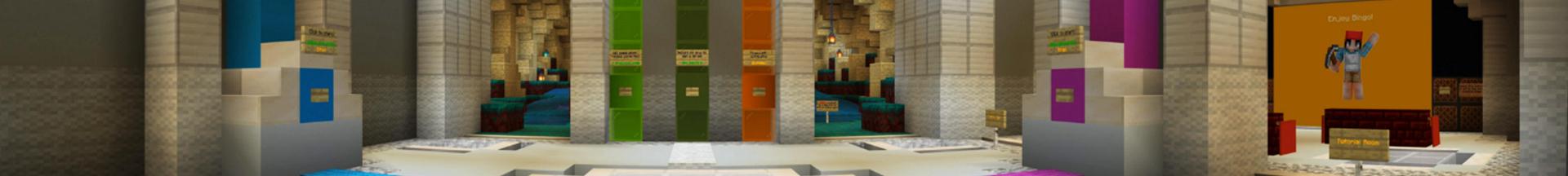 Panorama of the Minecraft Bedrock Marketplace product Bingo created by BLOCKLAB Studios.